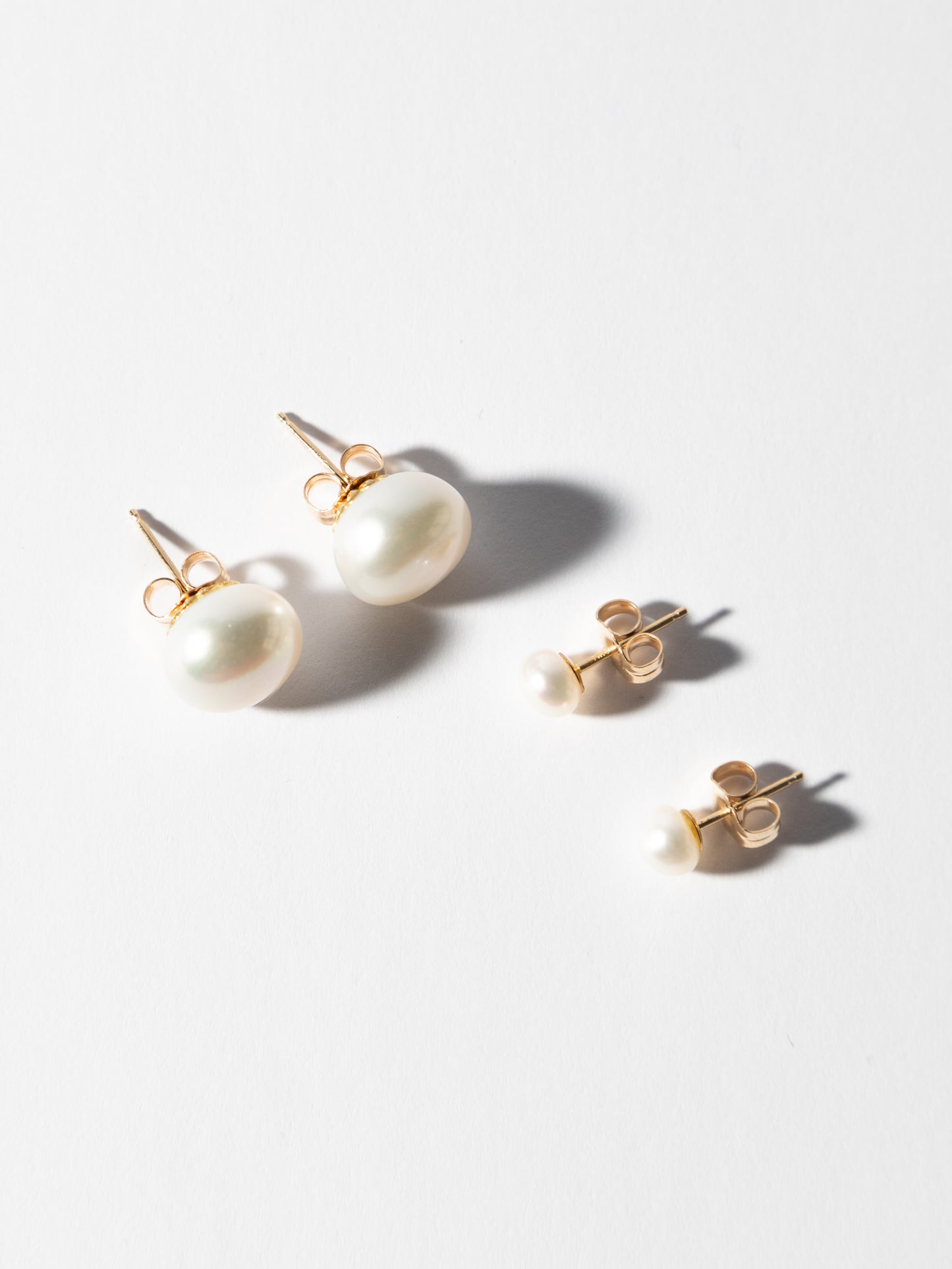 White Pearl Studs