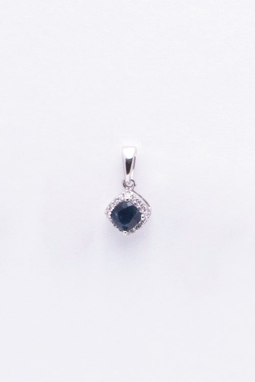 Sapphire Cushion Pendant