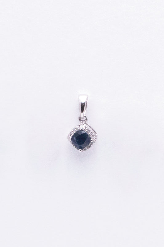 Sapphire Cushion Pendant