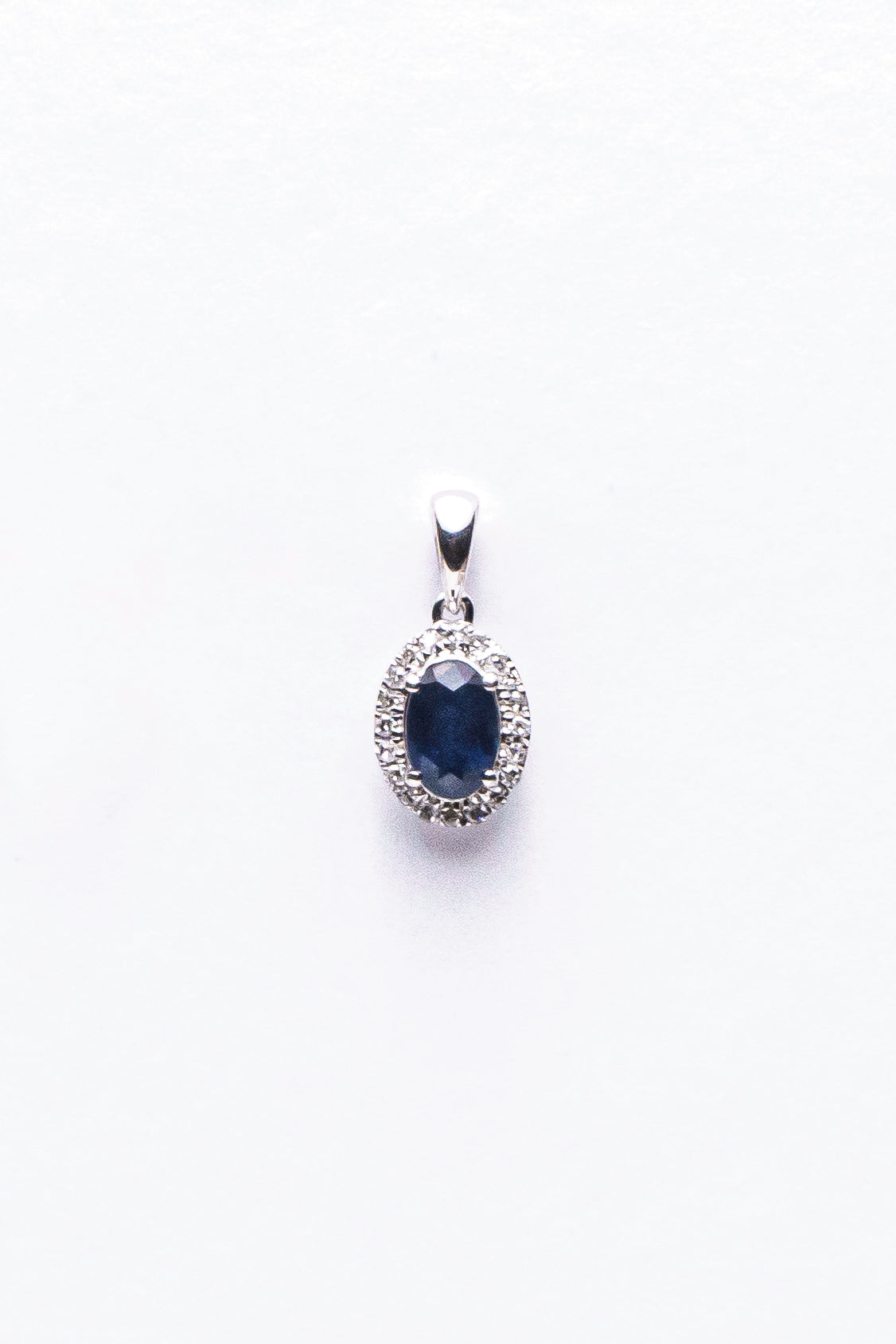 Sapphire Oval Pendant